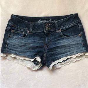 American Eagle Stretch Denim Blue Jean Shorts